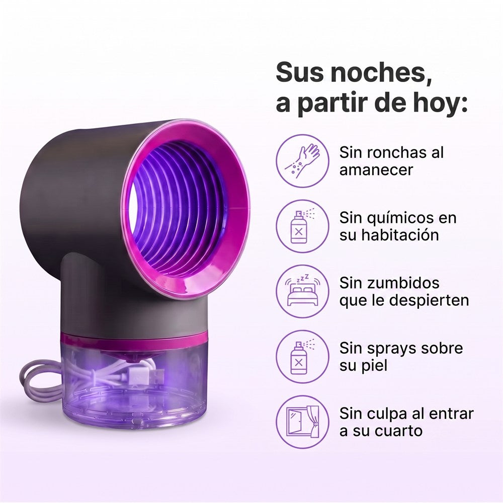 Sus noches a partir de hoy: sin ronchas, sin químicos, sin zumbidos, sin sprays, sin culpa